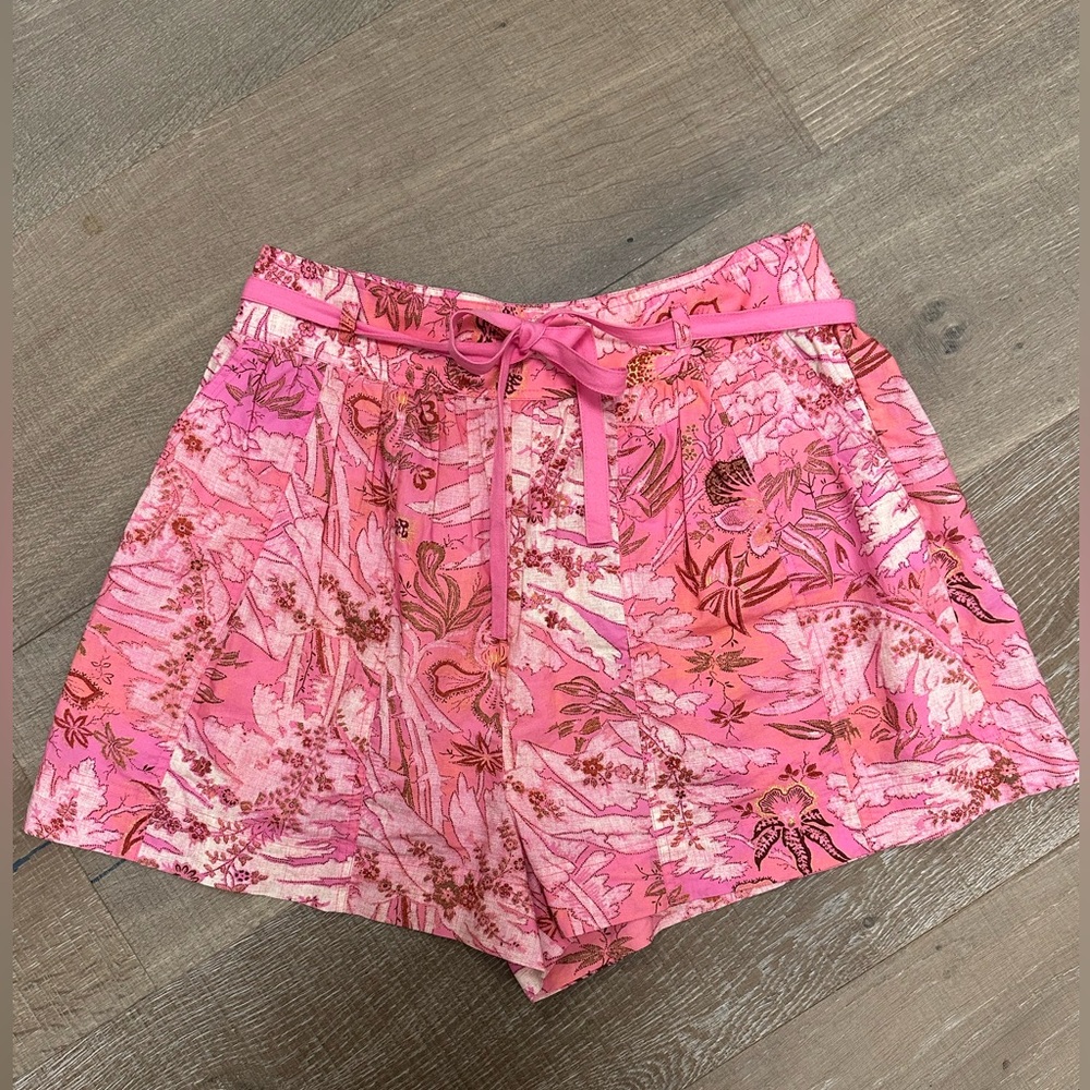Ulla Johnson Pink Floral Shorts Size 4